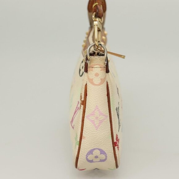 LOUIS VUITTON Monogram Multicolor Pochette Pouch White M92649 LV Auth 135545 - Picture 5 of 16